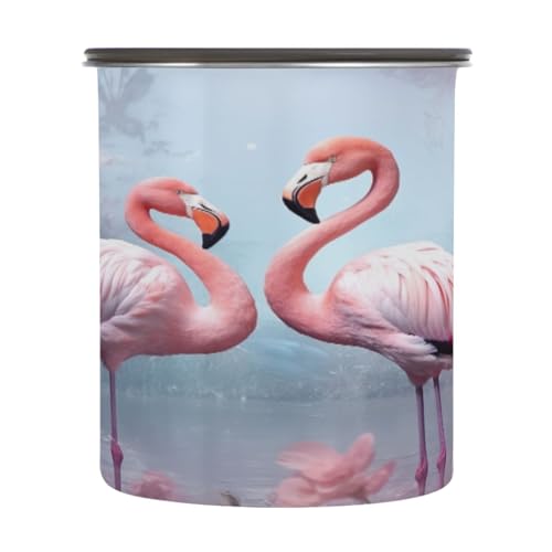 Bote Hermético Acero Inoxidable 900ml Rosado