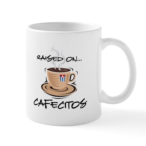 CafePress Raised On Cafecito Mug 11 oz (325 ml) Ceramic Coffee Mug