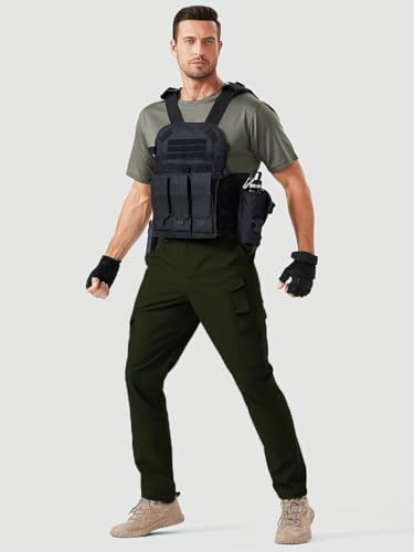Image of TOPLOT Men's Casual Cargo Pant | Multi-Pocket Utility Design | Comfortable Fit Wear | Durable Construction | Functional Style Look | Easy Movement | Perfect for Casual, Outdoor & Travel (5227)
