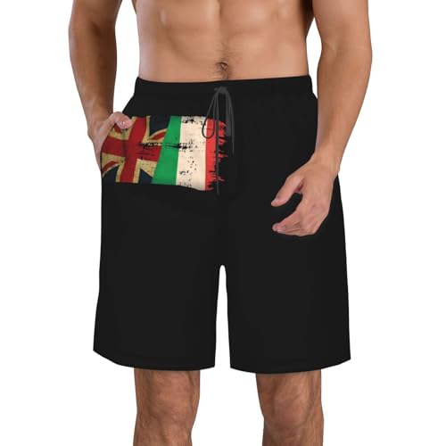 Boardshort respirant et ultra confortable aux drapeaux Italie et Amérique