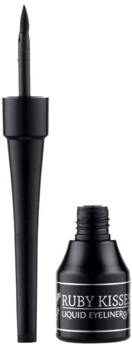 Ruby Kisses Classic Liquid Eyeliner, Smudgeproof Long Lasting Eye Makeup with Felt-Tip Applicator (1 PACK, Black)