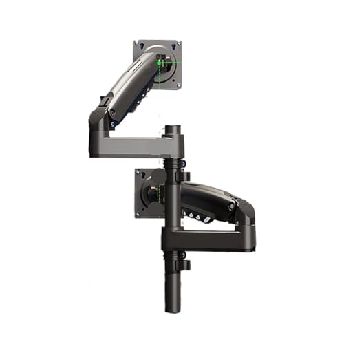 Support pour écran H180 double bras articulé de 17 à 27 pouces coloris gunblack