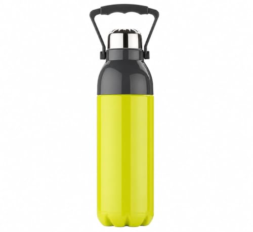 Image of Large Water Bottle with Handle Leak Proof Cap Reusable Plastic Drinking Bottle for Gym Sports Travel Office School Home in Assorted Colors 2000ml
