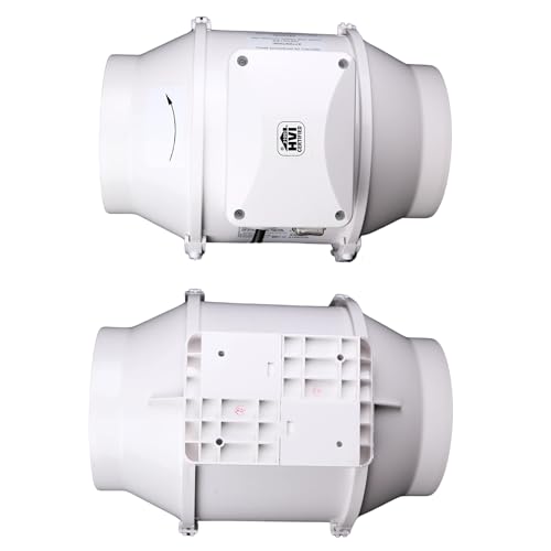VENTS-US TT 150 6 inch Inline Fan for ducting with high Static Pressure Application - Ideal Solutions for Multi-Purpose Supply or Exhaust use in Residential and Commercial Ventilation