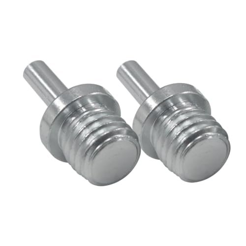 2 Pcs Round Head 5/8"-11 Male Thread to 1/4" Hex Shank Drill Adapter, Drill Adapter for Drills, Drill Press and Die Grinders