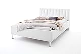 Für das Leder Bett werden nur hochwertigste Materialien verwendet. Der Bezug besteht aus robustem pflegeleichtem Kunstleder (Vorderseite 100% Polyurethan, Rückseite 70% Polyester + 30% Baumwolle).
