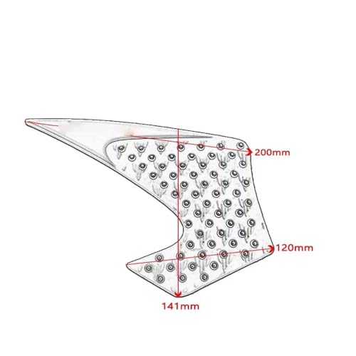 Autocollant Réservoir Moto Anti Rayures protections essence MT07