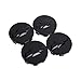 Shenwinfy Wheel Center Hub Caps for 2005-2013 Chevrolet, 3.25" Chrome Center Cap Emblem for 18" 20" 22" Chevy Surburban Silverado Tahoe Avalanche Wheels 9596403 4 pcs (Black)