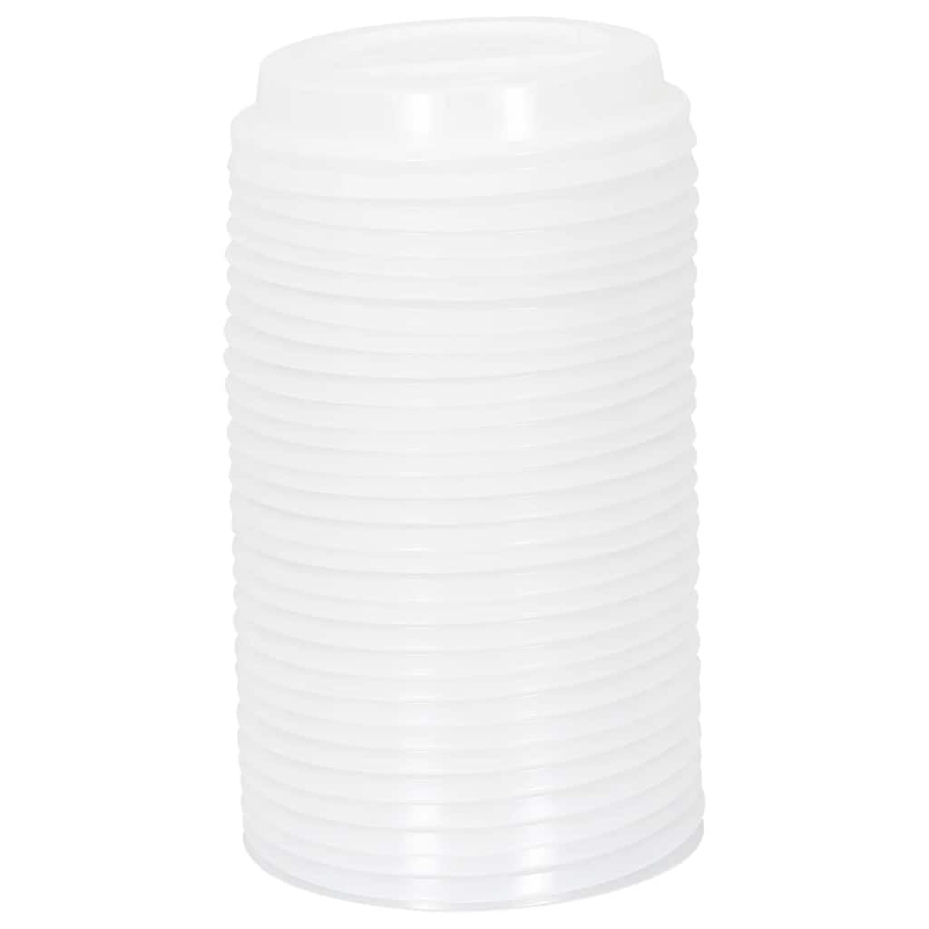 Vasos de papel de papel con tapas, 1000 unidades, 400 ml, marrón, plástico, blanco, compatibles, gastronomía, catering, fiestas, eventos, bebidas calientes, bebidas frías, batidos, agua, para