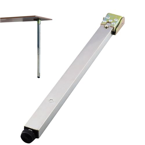 Pieds de table pliables réglables en acier inoxydable de 30 à 150 cm de hauteur, support rétractable pour table basse, bar, meubles, pieds en fourrure...