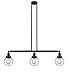 Innovations Lighting 213-BK-G204-6 Beacon - 3 Light Island, Matte Black Finish with Seedy Glass
