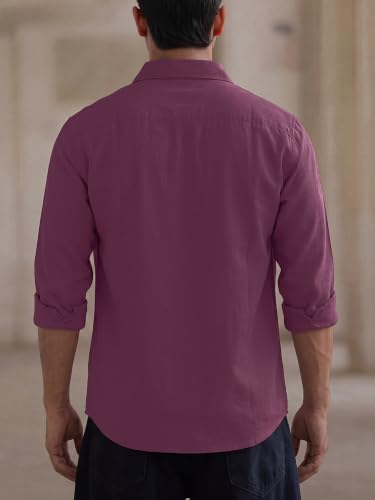 Image of Premium Cotton Shirt for Men | Full Sleeve Regular Fit | Solid Casual Shirt | Office Party
