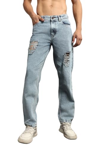 Jean d'été homme coton bleu Hubberholme taille 42 fini les pantalons lourds et chauds
