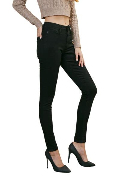 Kancan Women's Super High Rise Super Skinny Jeans KC6009BK3