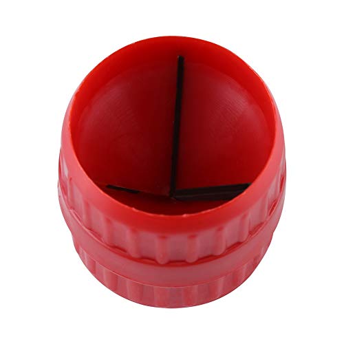 RiToEasysports Escariador de Tuberías, Herramienta de Desbarbado Eficiente para Tuberías Interiores/exteriores, Biselado para Fontaneros, Herramienta de Desbarbado de Cobre para Aficionados Al