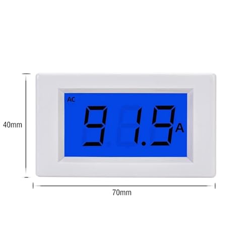 Ampèremètre AC100A voltmètre numérique LCD blanc - 2