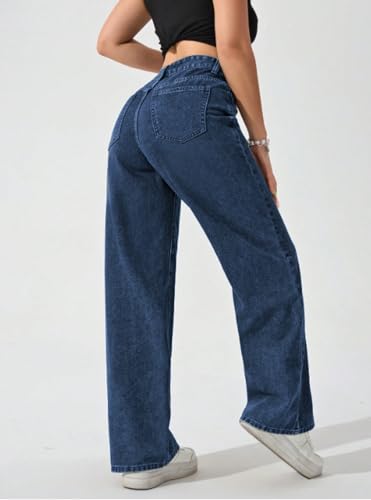 Image of Ben Martin Baggy Jeans for Women || Women,s Loose Jean Pants || Oversized Jean's for Women's || Wide Leg Jean,s for Woman || Casual Jins for Woman's || Loose Jin Pant for Woman,s 2-BM-JJ33
