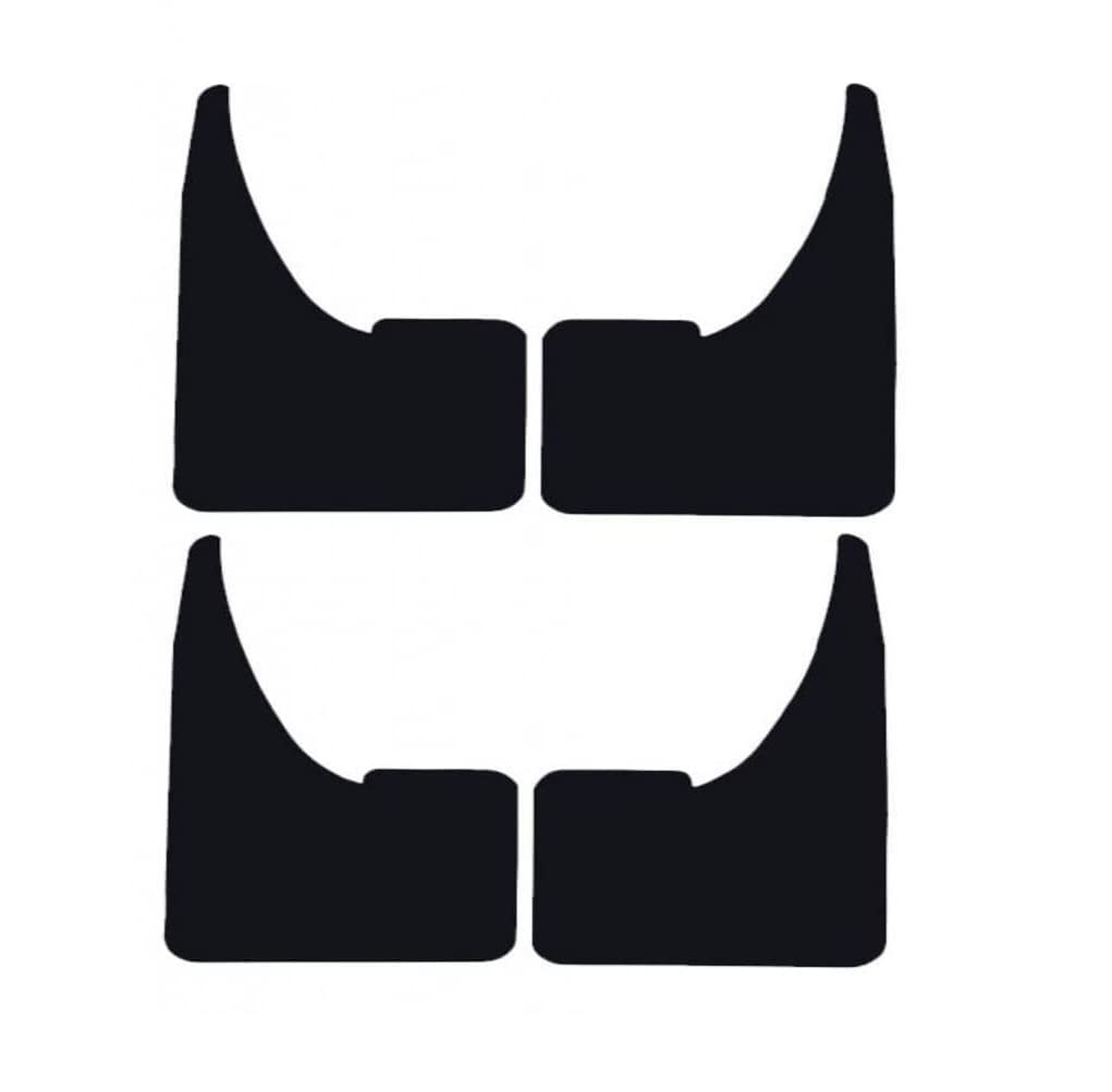 XtremeAuto® Universal Fit Front & Rear Black Car Van Rubber Mudflaps