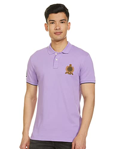 Image of Max Men Cotton Number Sleeve Slim Fit Polo