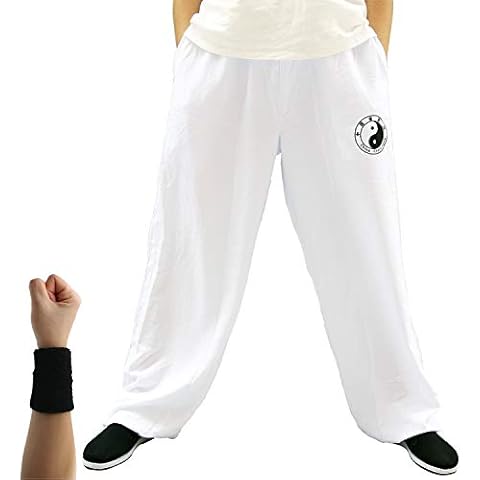 Dee Plus Taichi Lantern Pants Tai Chi Training Pants | Kung Fu Taichi Uniforms Martial Arts | Tai chi Clothing Qigong Wing Chun Shaolin Wide Legs Knickerbocker Clothing Cotton - 2 Pockets Cover