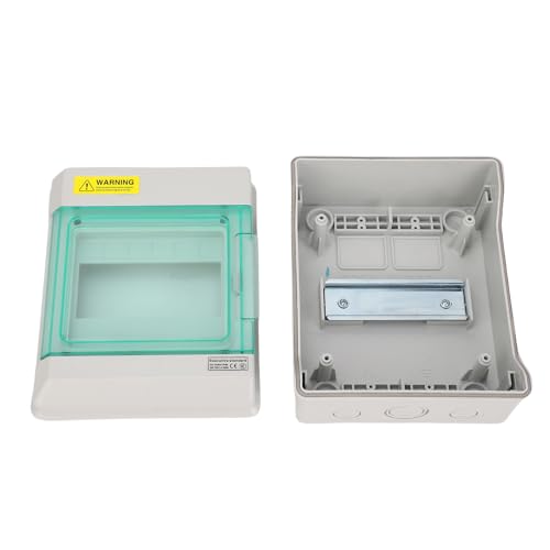 Boite de protection de distribution a 6 voies rail Din couverture transparente
