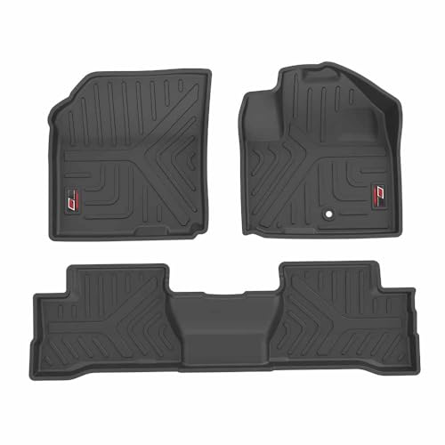 Image of GFX 3D Life Long Car Floor Mats, Compatible with Punch EV, (2023) Onwards, Black, Set of 3