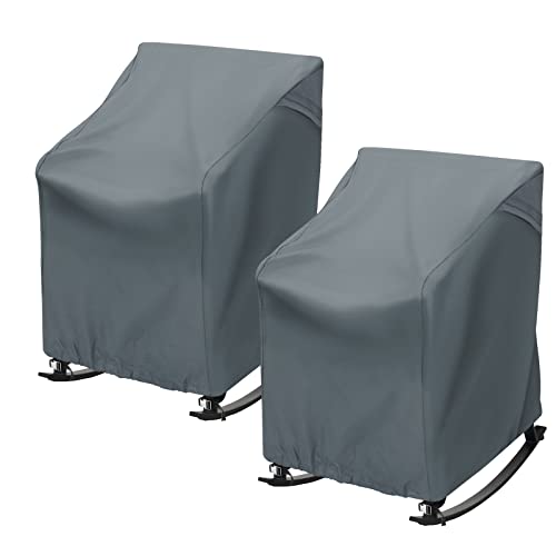 TORUTA 2 Pack Patio Rocking Chair Covers – 420D...