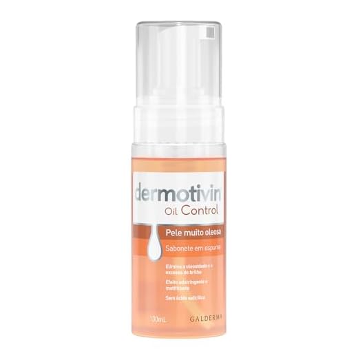 Dermotivin Espuma De Limpeza Facial Pele Oleosa Oil Control 130ml