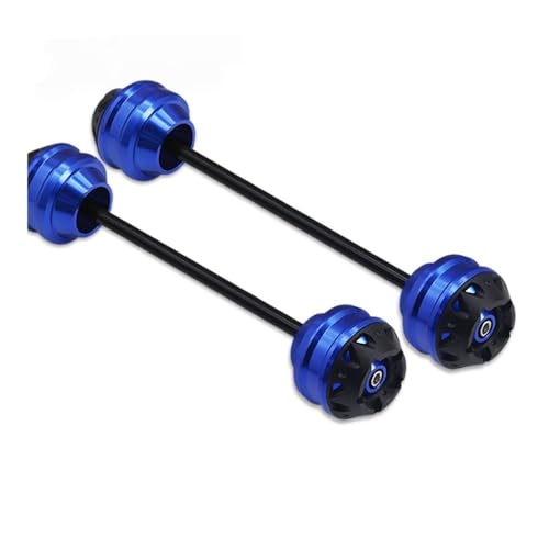 Éviter les dégâts de chute avec ce kit anti-collision essieu moto bleu GSR 600 et 750