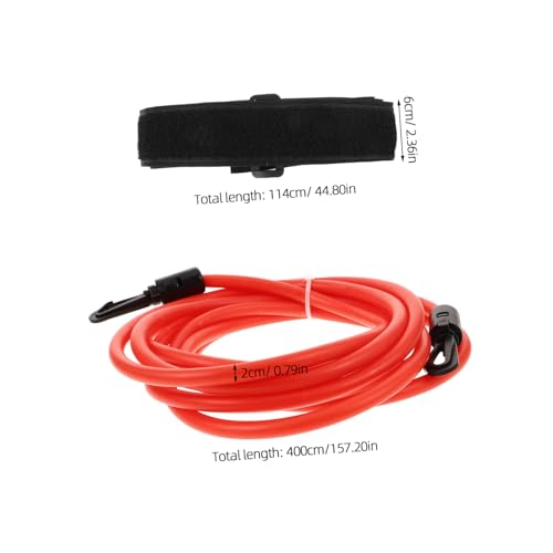 Banda de resistencia para natación con cinturón acuático rojo miniatura 2