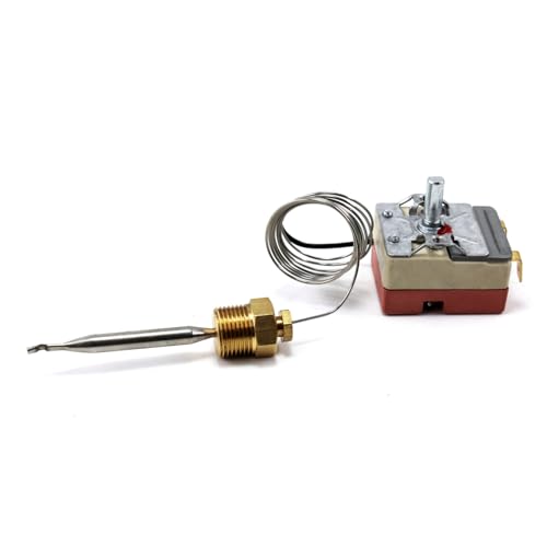 250V Termostato de Freidora Eléctrica con Piezas para Tuercas de Latón 3/8" Rango de Temperatura 50~200 Celsius Accesorios para Cocina de Gas miniatura 2