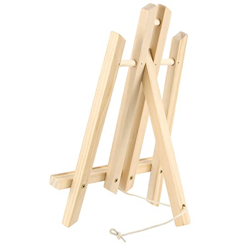 Chevalet de table pour peintures dessins panneaux HAKZEON support bois 20x40