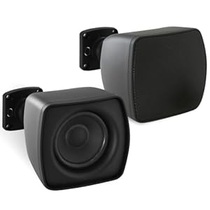 Generisch PD4STP Mini Satellitenlautsprecher Schwarz – Paar