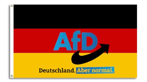 FlagShipper - AFD Flagge 150x90 cm Alternative für Deutschland AfD Partei Fanartikel Fahne NEU Deutschland Flaggen Logo Landtagswahl Europawahl Bundestagswahl für Garten Demonstration