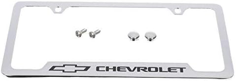 GMC OEM License Plate Frame Holder Chrome w/Black Universal Fit 19330379