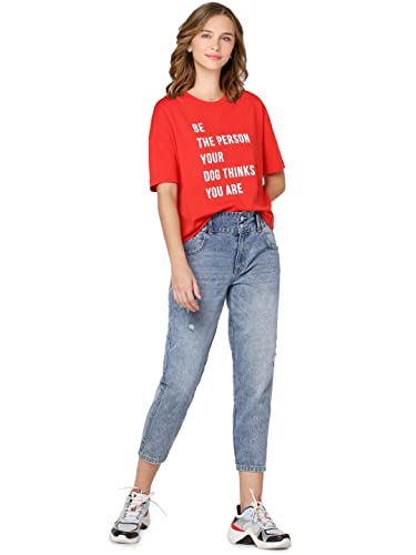 Image of ONLY Women's Solid Loose Fit T-Shirt