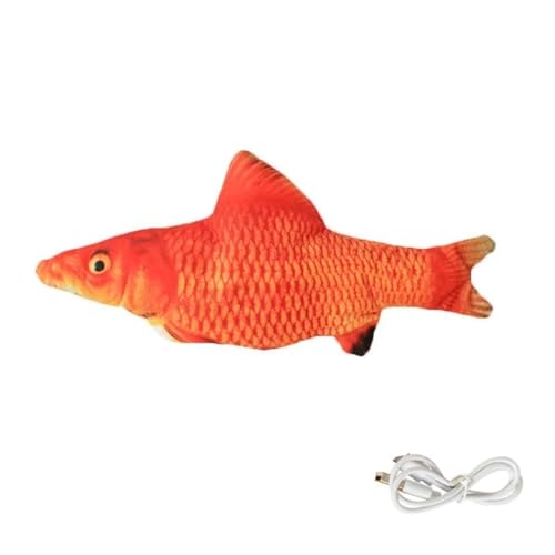 Vibrating Fish for Dogs, Vibrating Floppy Fish Dog Toy Motion Interactive Chew Toy for Small & Medium Dogs