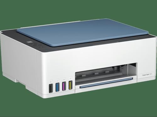 Image of Printer Smart Tank 525 All in One Multi Function Color Ink Tank Printer Free Data Cable Print /Scan /Copy with Up to 4000 Black & 6000 Color Pages of Ink in Box (Ink Bottle Included)