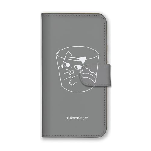 Google Pixel8 用 ケース 手帳型 グーグルピクセル8 カバー スマホケース 全機種対応 猫 ねこ 可愛い グレー