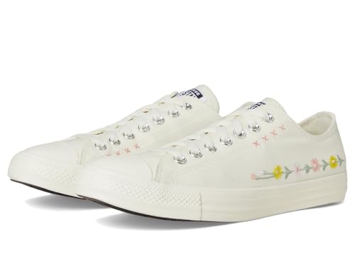 Image of Converse Unisex Chuck Taylor All Star Low Top Sneaker Egret /Foothill Green Men 8.5 Women 10.5 M