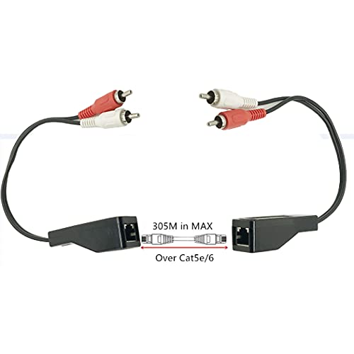 Evita interferencias con el extensor RCA a RJ45 Seadream para audio a larga distancia 3