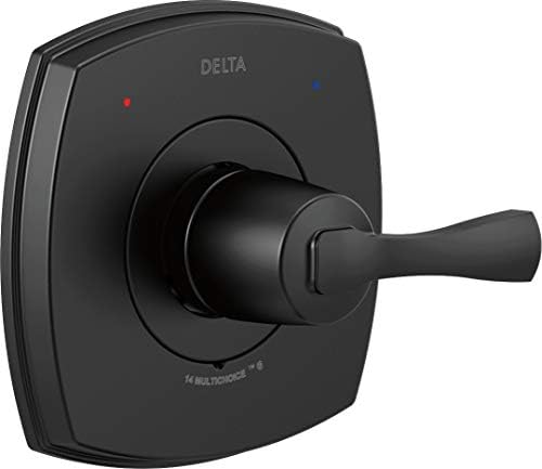 Matte Black Shower Handle Trim Kit For Delta R10000 Series - Pressure Balancing Valve Trim