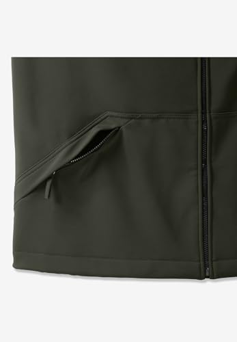 Image of KingSize Men's Big & Tall Fleece-Lined Slicker Rain Coat