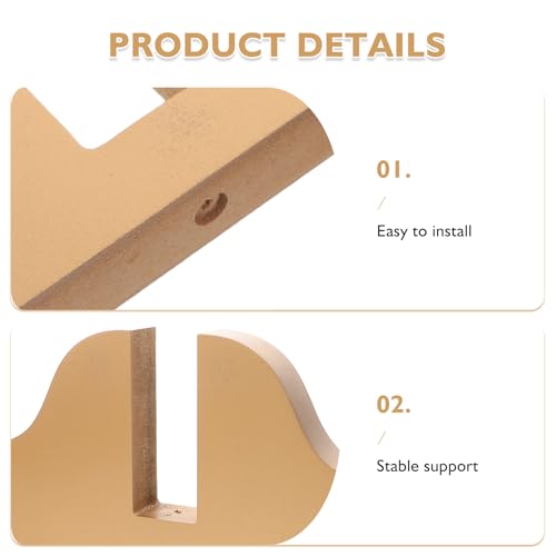 Support pliable écran de confidentialité en bois avec base stable - 4
