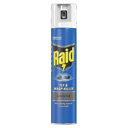 Raid Rapid Action Fly & Wasp Killer Fly Killer Spray for Indoor Use 300ml