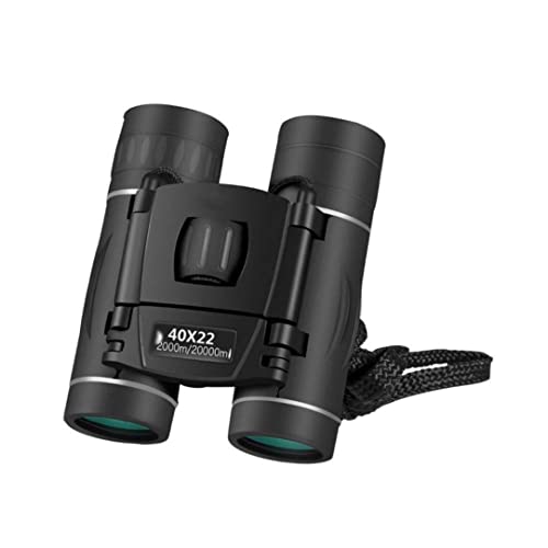 Binocolo HD 40x22 Telescopio ottico BAK4 Nero Mini telescopio pieghevole a lunga distanza 2000 m Binocolo ottico BAK4 Mini pieghevole da viaggio per campeggio