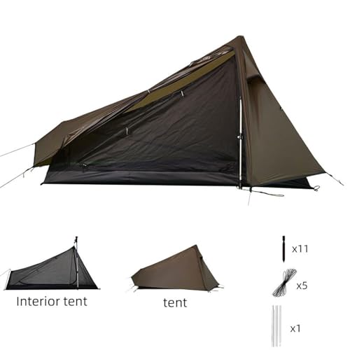 Carpa Mochila Ligera Sin Varillas Impermeable para Camping miniatura 5