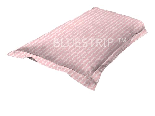 Image of Blue Strip 220TC Glace Cotton Elastic Fitted Bedsheets Single Bed with 1 Pillow Cover | Single Bed with All Around Elastic, Size 42 inch x 75 inch Inches
