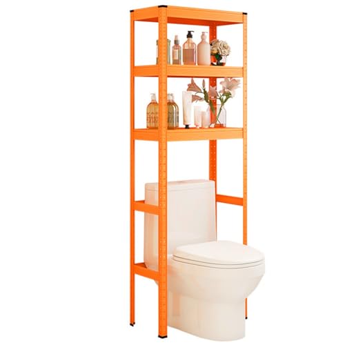 Estante para inodoro que ahorra espacio, nizador de baño y armario para pequeños - Maximiza el acceso a las baldas