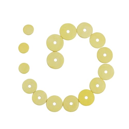 Yardwe Almohadillas de Flauta para Abiertas Reparación de Instrumentos de Madera Color Amarillo